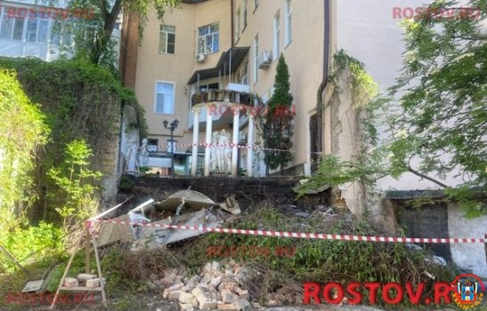 В Ростове в Газетном рухнула стена 121-летнего жилого дома