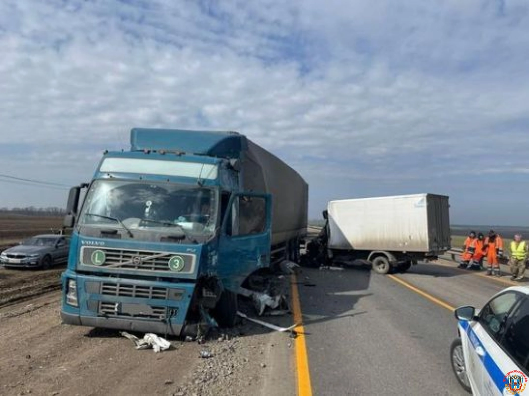 На трассе Ростов – Таганрог водитель грузовика погиб в ДТП с фурой