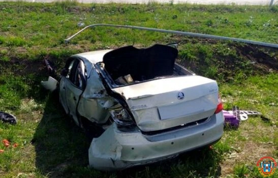 Пенсионерка на «Шкоде» вылетела в кювет на трассе М-4 «Дон»