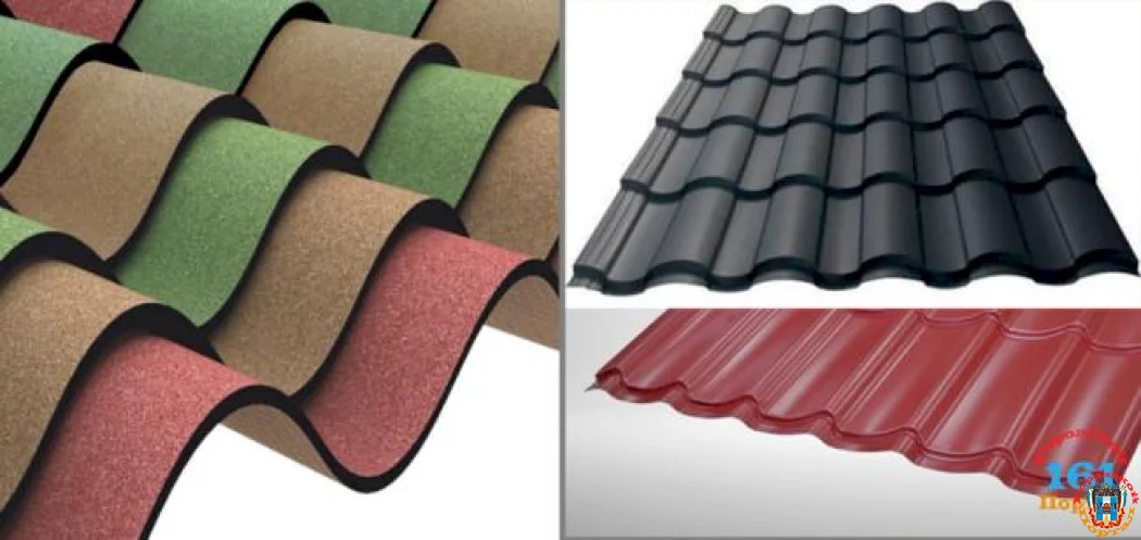 Кровельный материал ондулин.