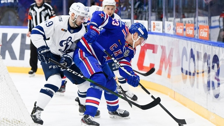 СКА обыграл московское "Динамо" в овертайме и вышел вперед в серии