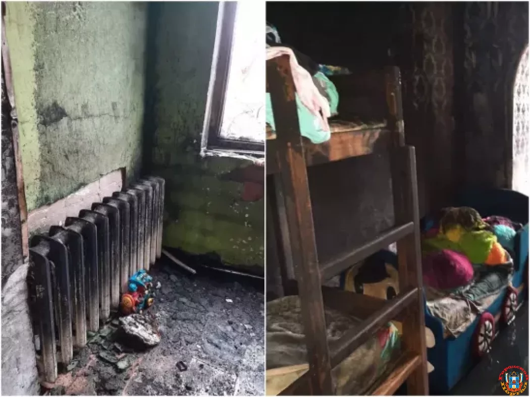 Едва не погибли дети устроившие пожар в квартире Новочеркасска