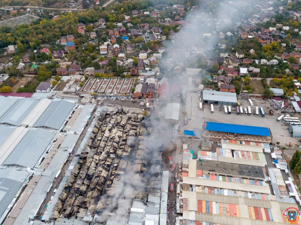 Труп мужчины нашли на сгоревшем рынке «Темерник» в Ростове