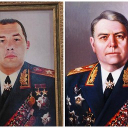 При обысках у сотрудника ГИБДД Таганрога обнаружили его портрет в образе маршала