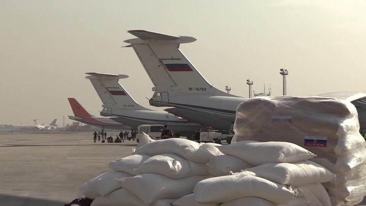 22 тонны гуманитарной помощи прибыло на Кубу из России