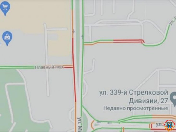 В Ростове на Малиновского из-за массового ДТП образовалась пробка