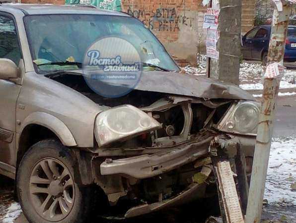 Жуткая авария из-за образовавшегося гололеда произошла в Ростове