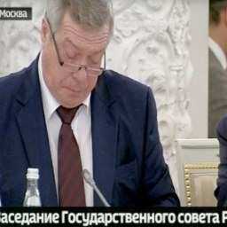 Губернатор Ростовской области принял участие в Госсовете под председательством Путина