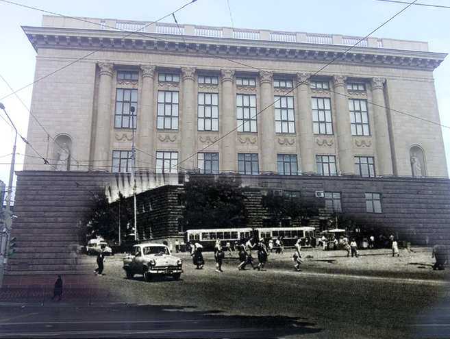 Тогда и сейчас: здание Высшей партийной школы в Ростове