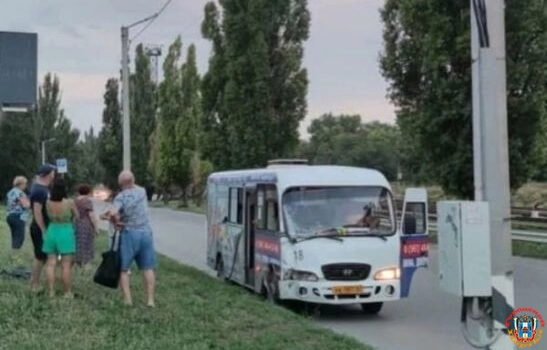 В Таганроге водитель маршрутки № 77 с пассажирами врезался в столб