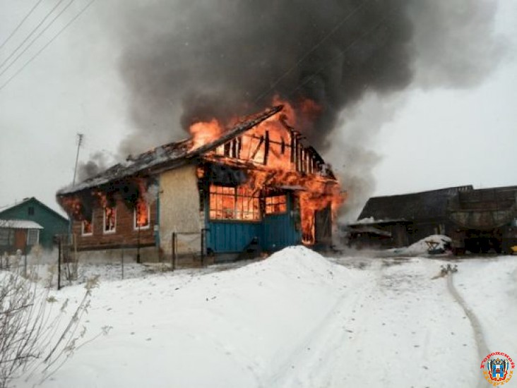 В Ростовской области пенсионер погиб при пожаре в частном доме
