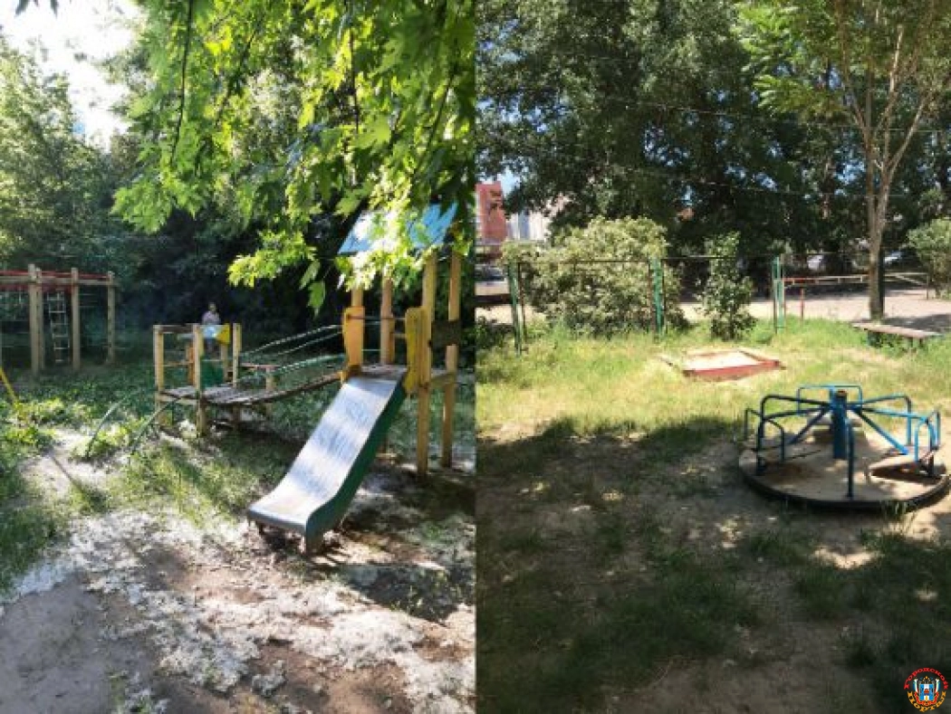 Жители Ростова жалуются на «убитые» детские площадки по всему городу