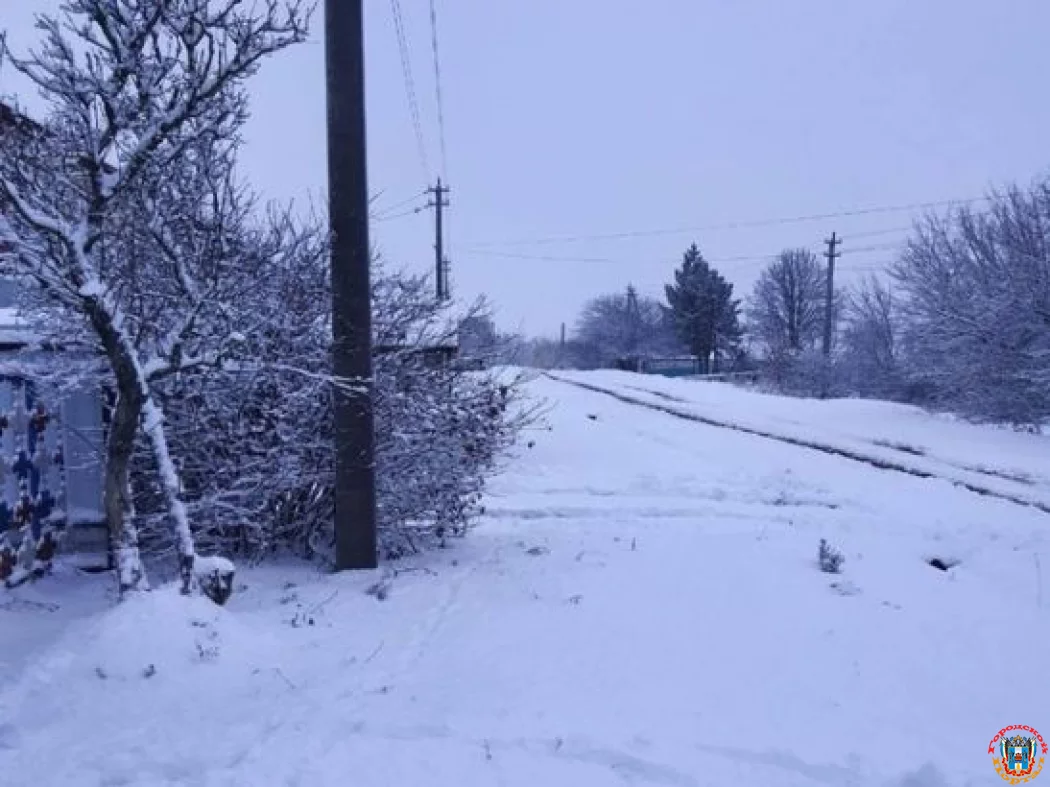 Ростовскую область накрыло мощным снегопадом