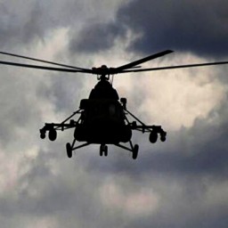 Вертолет Ми-8 был замечен на границе Украины с Ростовской областью