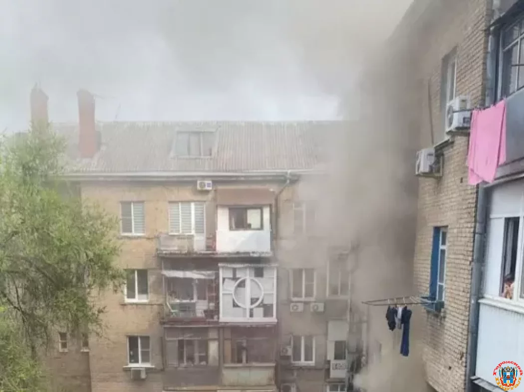 Женщина пострадала при пожаре в квартире Ростова