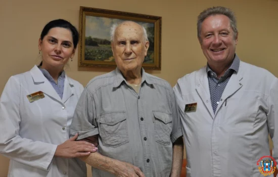 101-летнего ветерана ВОВ с опухолью кожи, вылечили Ростовские врачи-онкологи