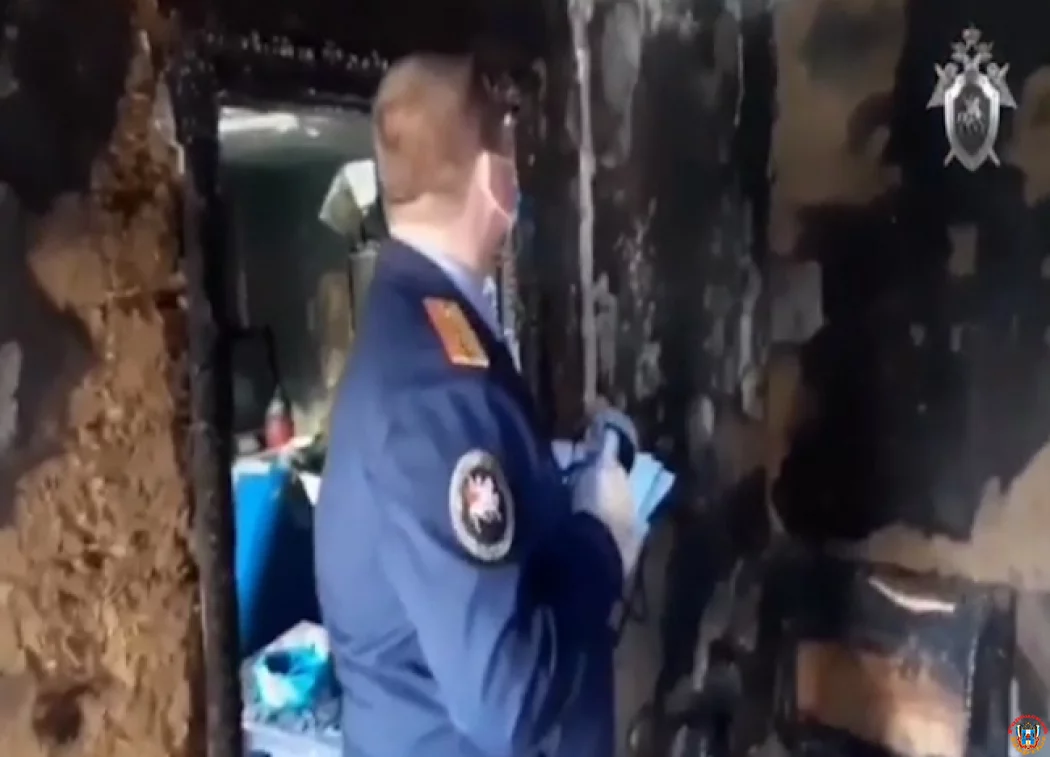 Появилось видео последствий пожара в&nbsp;Батайске, где погибло двое детей