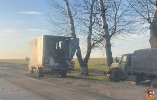 Произошло ДТП с военным грузовиком и «ГАЗелью» под Ростовом