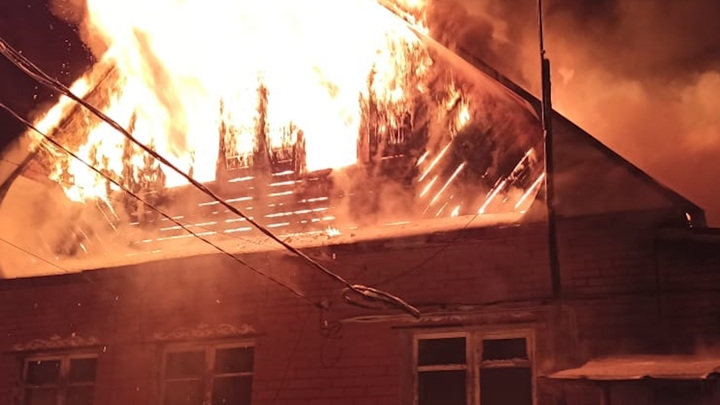 В Башкирии при пожаре в кирпичном доме погиб мужчина