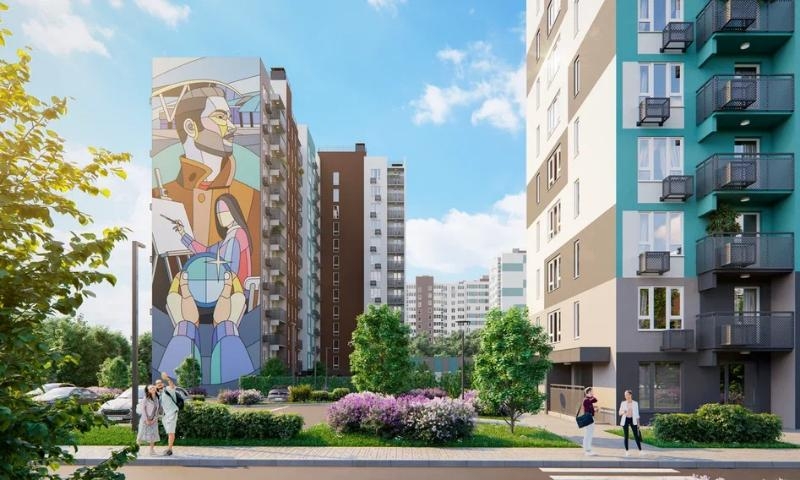 В Ростове начались продажи квартир в доме, фасад которого украсит мурал от известного художника