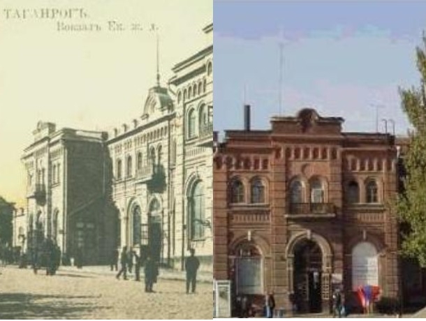 Старая железнодорожная станция в Тагароге была одним из первых зданий вокзала на юге