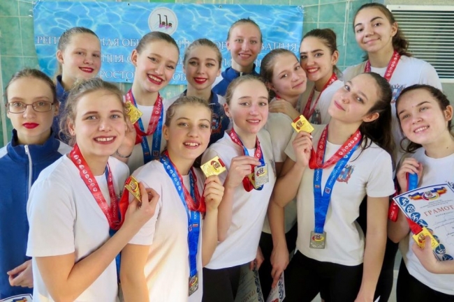 Юные ростовчанки – победители Первенства Ростовской области по синхронному плаванию