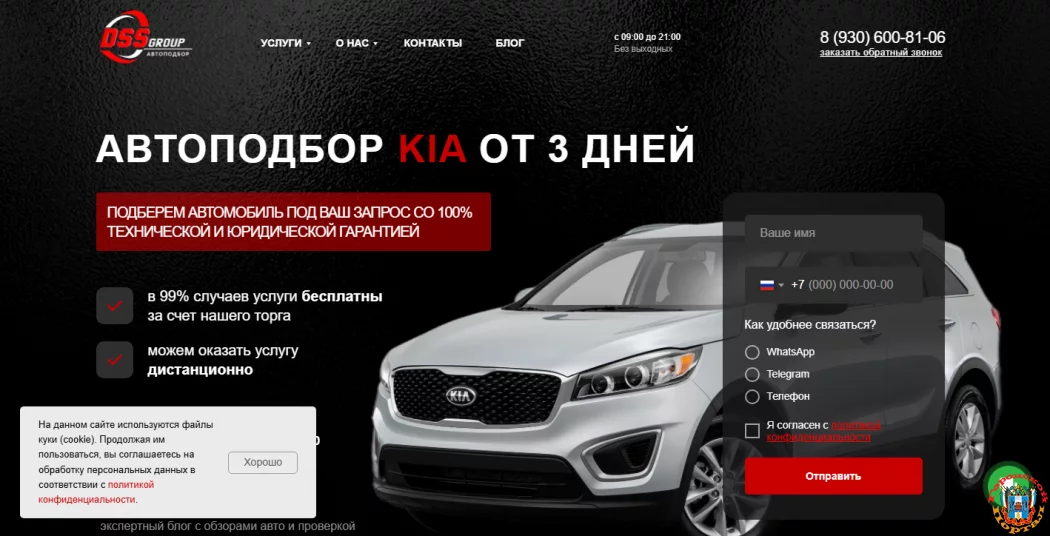 Профессиональный подход, чтобы подобрать автомобиль Kia