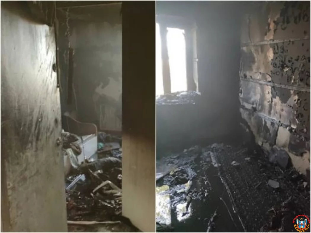 В Ростовской области бабушка с тремя внуками чудом выжили при пожаре в квартире