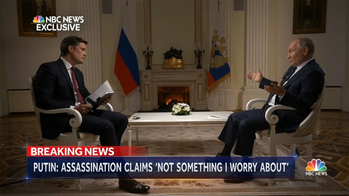 Интервью Путина американскому ТВ: опубликован фрагмент беседы