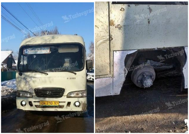 В Ростовской области у автобуса на ходу слетели колеса