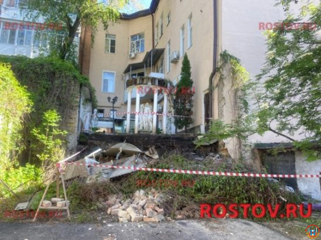 В Ростове в Газетном рухнула стена 121-летнего жилого дома