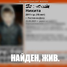 Пропавшего 10-летнего мальчика в Ростове нашли живым