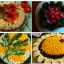 Салат «Заколдованный круг» или «Цветочная поляна»