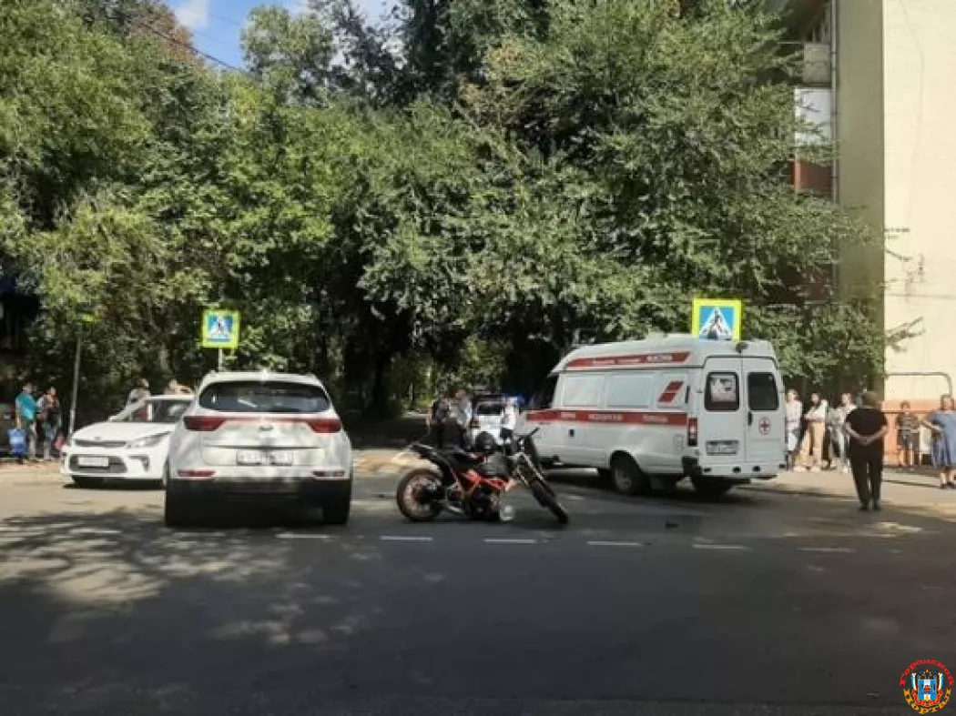 В Ростове 17-летний мотоциклист пострадал в столкновении с «Киа»