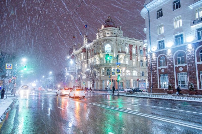 В Ростове ожидается снег и сильный ветер