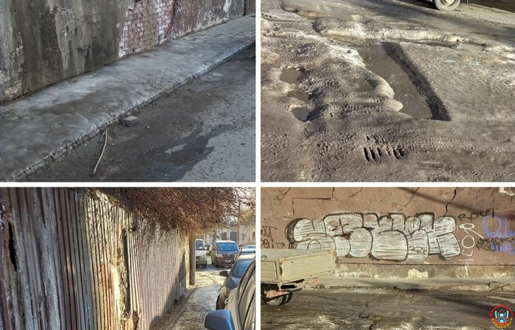 Проезжающие по Богатяновскому спуску водители вынуждены стоять в пробках из-за обледенелой дороги