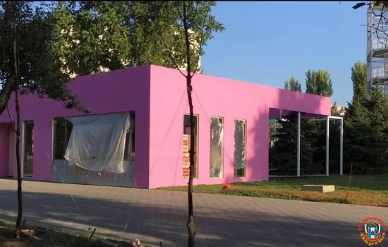 На площади Плевена «обкорнали» ели и срубили ивы из-за установки ларька