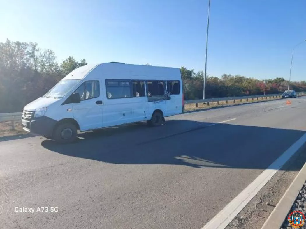 В Ростовской области женщина на ВАЗе протаранила пассажирский микроавтобус