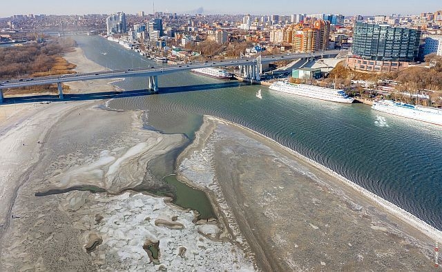 В Ростове спрогнозировали возможные перебои с подачей воды из-за обмеления Дона