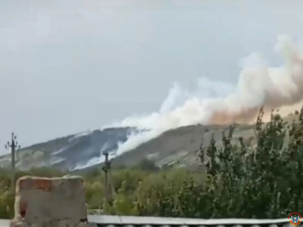 В Миллеровском районе 62 спасателя борются с ландшафтным пожаром