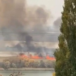 Ландшафтный пожар разгорелся на левом берегу Дона