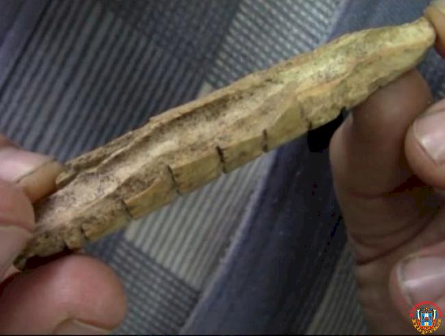 Азовские археологи нашли серийную костяную рукоять