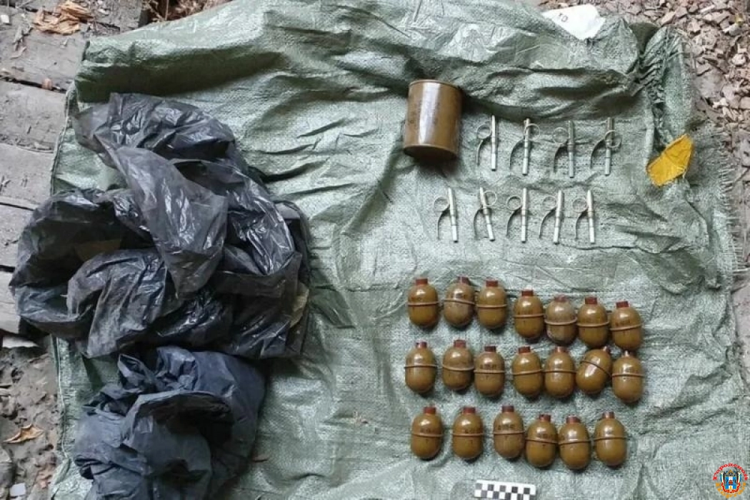 В Ростовской области задержали военного, который спрятал в поле мешок с гранатами