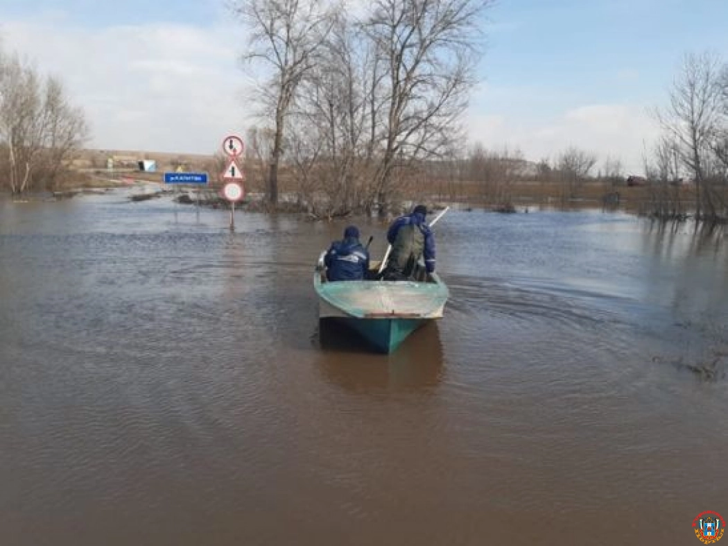 В Ростовской области вышедшая из берегов река Калитва затопила хутор