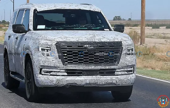 Огромный внедорожник Nissan Armada 2025 впервые засняли вживую