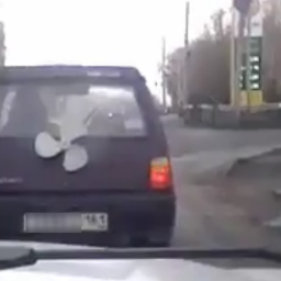 Колесящий по улицам города "карлсонмобиль" рассмешил ростовчан