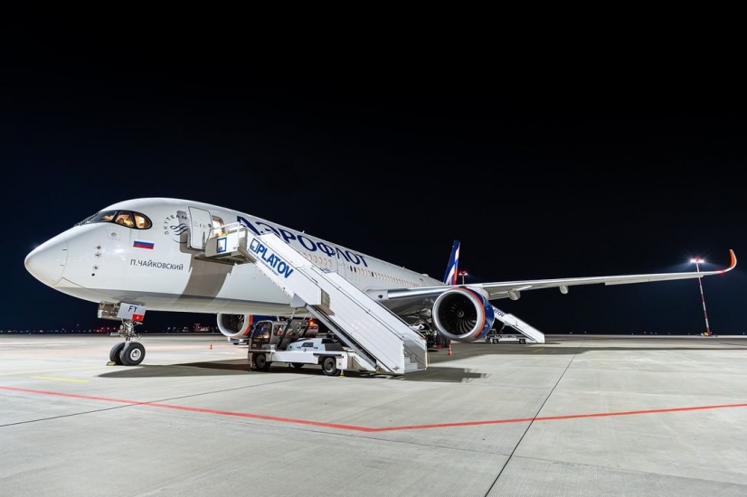 Ростовский аэропорт впервые смог принять огромный лайнер Airbus A350