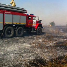 В Ростовской области 50 человек тушили горящее поле