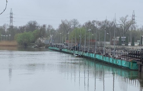 В Ростове движение по понтонному мосту на Зеленый остров откроют с 25 апреля