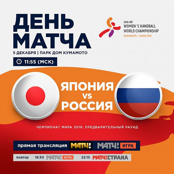 Игроки «Ростов-Дона» на чемпионате мира по гандболу сразятся со сборной Японии